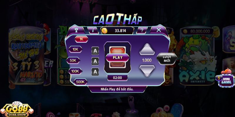 Tổng quan về game cao thấp tại Go 88