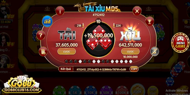 Điểm hấp dẫn trong game tài xỉu MD5 cực hot